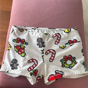 FLEO Bootie/Workout Shorts-Holiday Festive